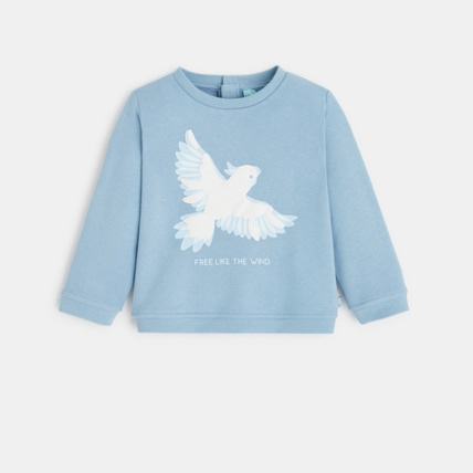 Avis Sweat molleton bleu perroquet OBAÏBI 1