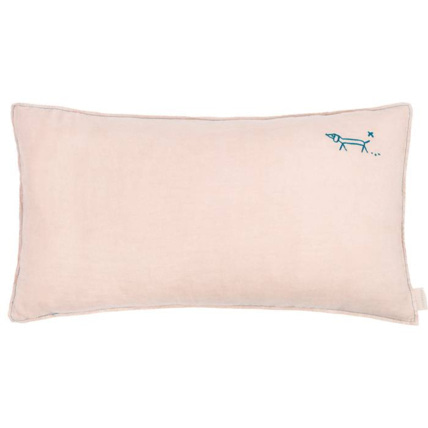 Avis Coussin brodé lin français Chien NOBODINOZ 1