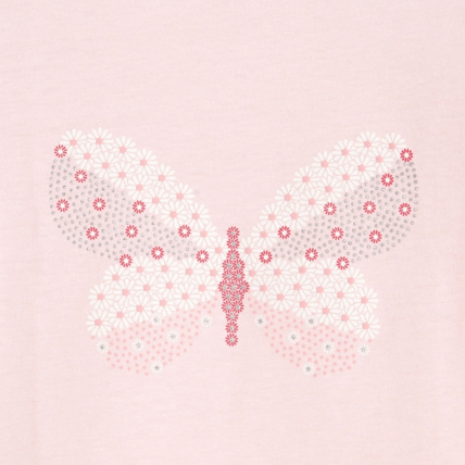 Avis T-shirt manches longues à motif papillon rose fille OKAIDI 2