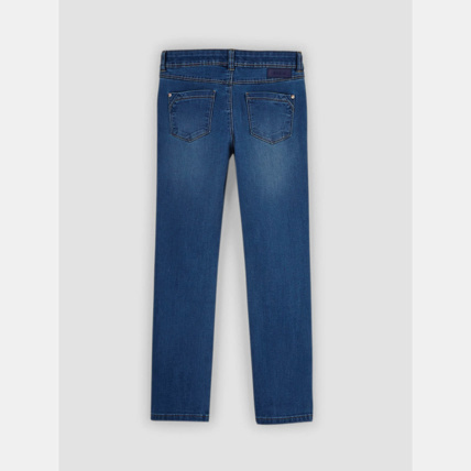 Avis Jean droit stretch bleu fille OKAIDI 2