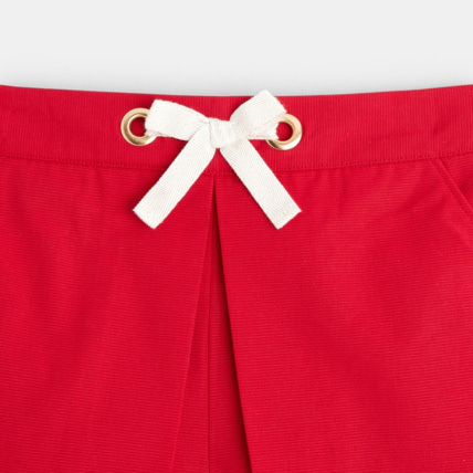 Avis Short chic et uni rouge fille OKAIDI 3
