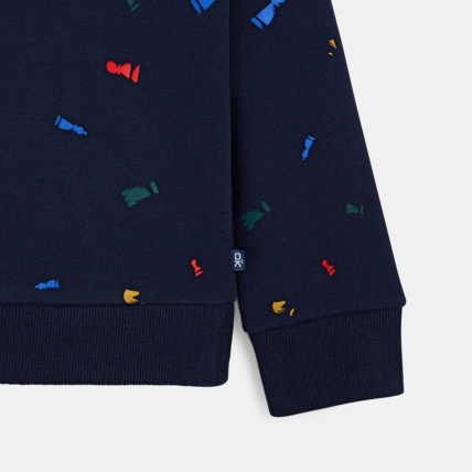 Avis Sweat-shirt col rond imprimé bleu garçon OKAIDI 2
