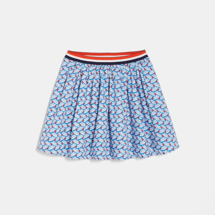 Avis Jupe patineuse imprimée bleue fille OKAIDI 1