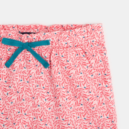 Avis Short en jersey imprimé rose fille OKAIDI 3