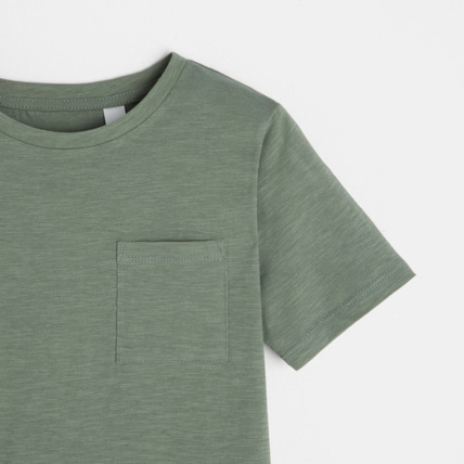 Avis T-shirt basique vert garçon OKAIDI 2