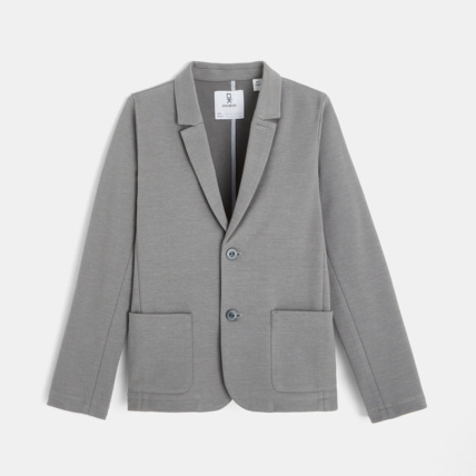 Veste de costume en jersey gris garcon OKAIDI Comparateur Avis Prix
