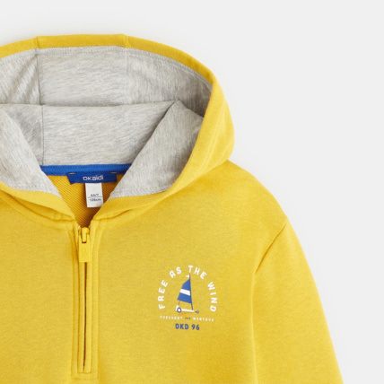 Avis Sweat-shirt à capuche jaune garçon OKAIDI 3