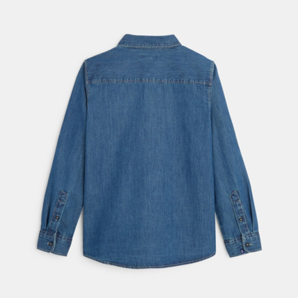 Avis Chemise manches longues en jean bleue garçon OKAIDI 2