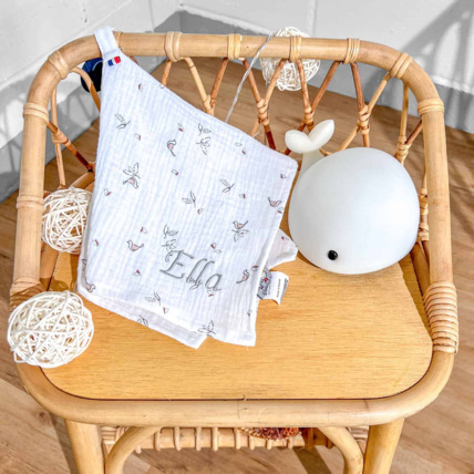 Avis Doudou lange attache tétine en gaze de coton, Melody Sevira Kids 2
