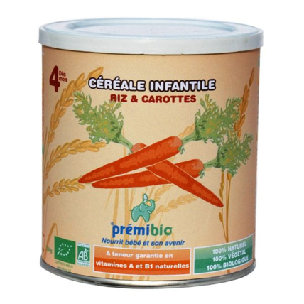 Avis Céréales bio riz et carotte PREMIBIO 1