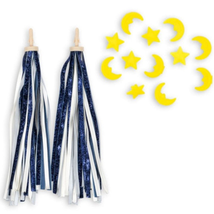 Avis Lot de 2 décorations pour guidon vélo Dark Blue Glitter Konges Sløjd 1