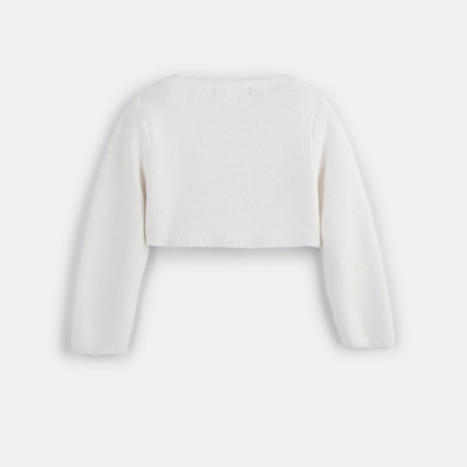 Avis Boléro tricot 1 bouton bébé fille OBAÏBI 2