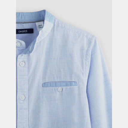 Avis Chemise col officier bleue garçon OKAIDI 3