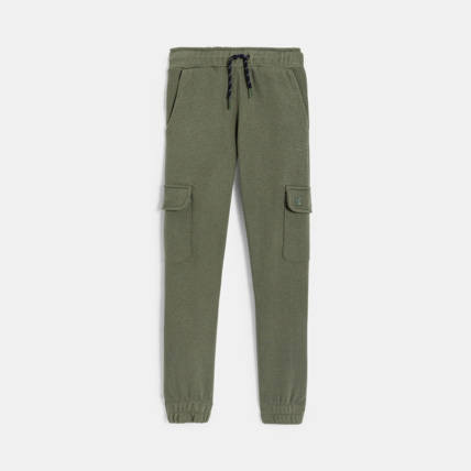 Avis Jogging uni à poches cargo vert garçon OKAIDI 1