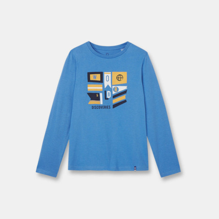 Avis T-shirt manches longues bleu garçon OKAIDI 1