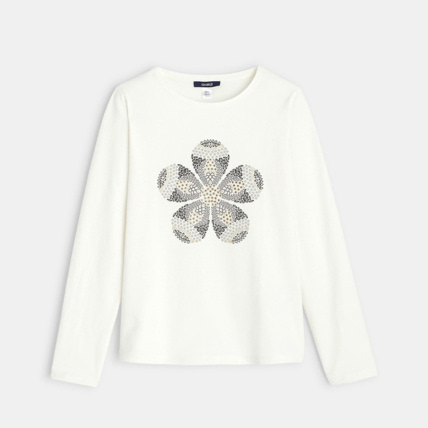 Avis T-shirt en coton biologique gris fille OKAIDI 1