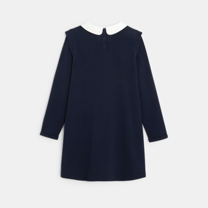 Avis Robe gaufrée à col Claudine bleue fille OKAIDI 4
