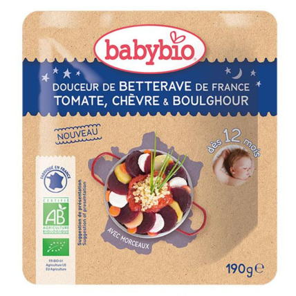 Avis Bonne Nuit Betterave de France Tomate Chèvre Boulghour Babybio 1