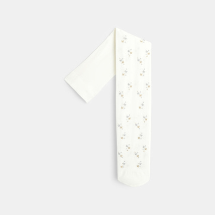 Avis Collants nylon à petits motifs pailletés blancs fille OKAIDI 1