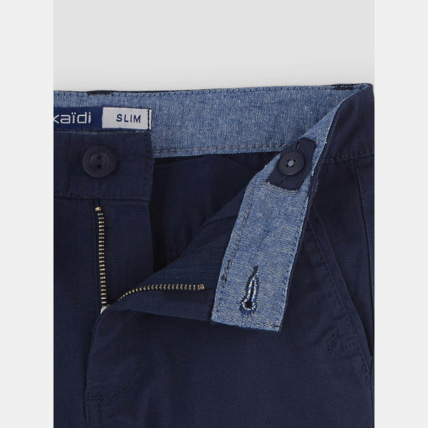 Avis Bermuda slim en toile bleu garçon OKAIDI 4