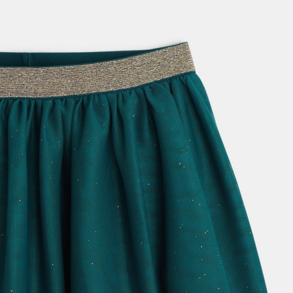 Avis Jupe tutu courte et pailletée verte fille OKAIDI 2