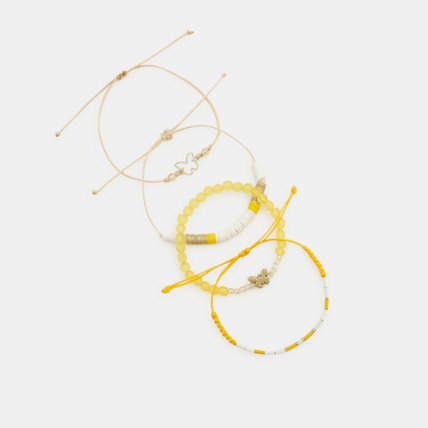 Avis Bracelets fantaisie (lot de 4) jaune fille OKAIDI 1
