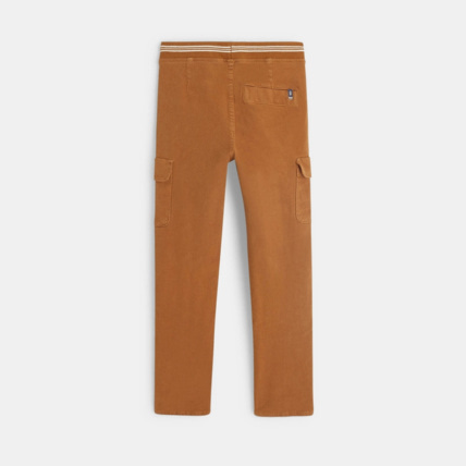 Avis Pantalon cargo en toile unie orange garçon OKAIDI 4