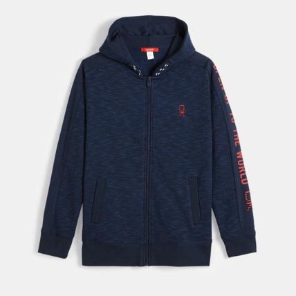 Avis Sweat-shirt à capuche bleu garçon OKAIDI 1