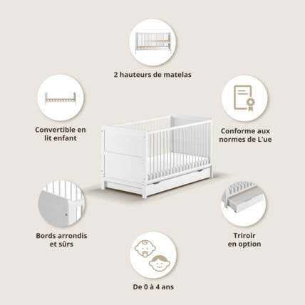 Avis Lit bébé évolutif 3 en 1 Petite Amélie 5