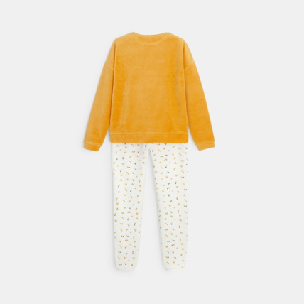 Avis Pyjama 2 pièces en velours motif écureuil jaune fille OKAIDI 3