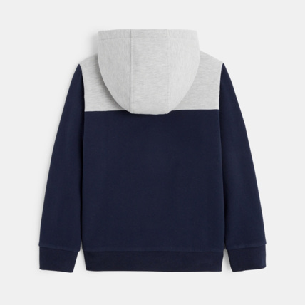 Avis Sweat-shirt zippé doublé en moumoute bleu garçon OKAIDI 3