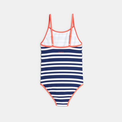Avis Maillot de bain rayé 1 pièce bleu fille OKAIDI 3
