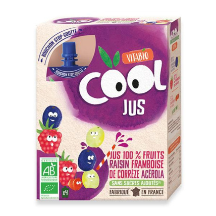 Avis Cool Jus - Raisin Framboise de Corrèze Acérola Babybio 1