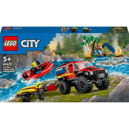 Avis Le camion de pompiers 4x4 et le canot de sauvetage City LEGO 1