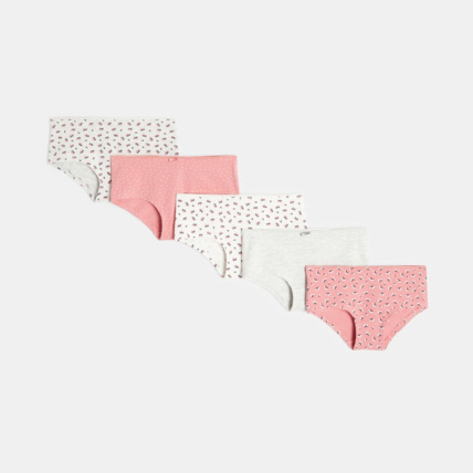 Avis Culottes boxers en jersey (lot de 5) gris fille OKAIDI 1