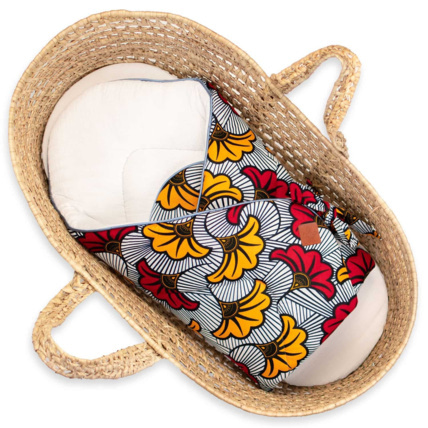 Avis Gigoteuse d'emmaillotage en coton, Wax Fleurs de mariage Sevira Kids 1