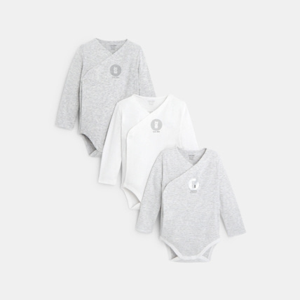 Avis Body manches longues croisé (lot de 3) OBAÏBI 1