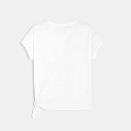 Avis T-shirt à motif fantaisie blanc fille OKAIDI 3