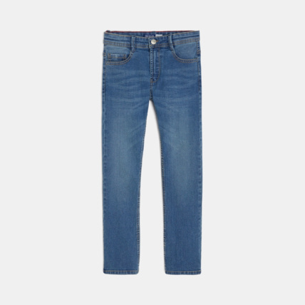 Avis Jean droit hyper stretch bleu garçon OKAIDI 1
