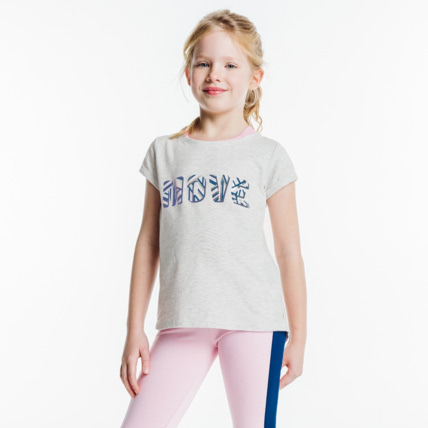 Avis T-shirt + brassière gris fille OKAIDI 1