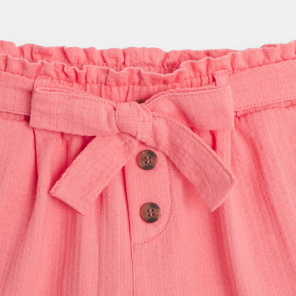 Avis Short léger uni à ceinture rose fille OKAIDI 2