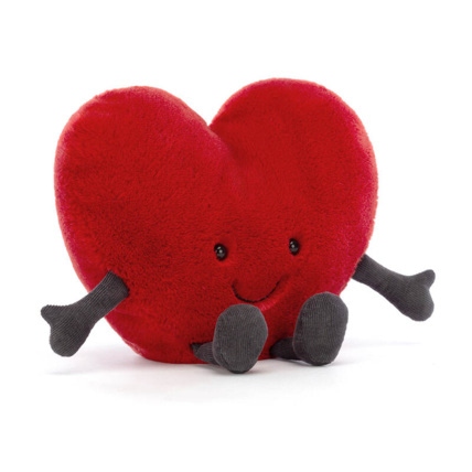 Avis Peluche coeur Amuseable Red Heart - Large Jellycat 1
