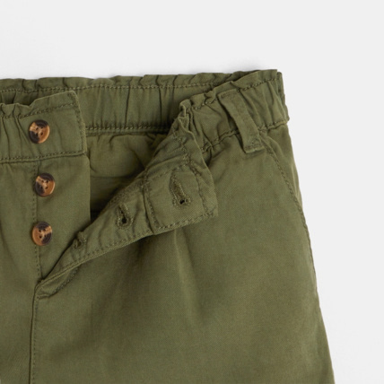Avis Short large à ceinture vert fille OKAIDI 2