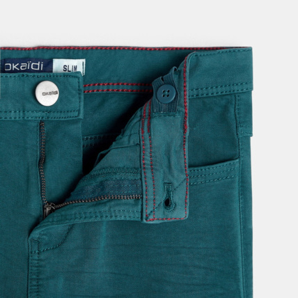 Avis Pantalon slim bi-stretch bleu garçon OKAIDI 3