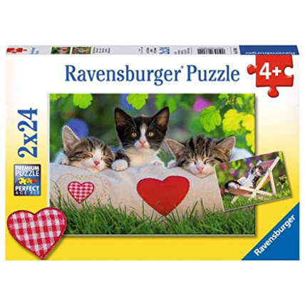 Avis Puzzle - Chatons au repos - 2x24 pièces RAVENSBURGER 1