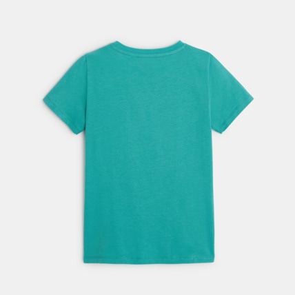 Avis T-shirt à message "Enjoy all the good moments" bleu garçon OKAIDI 4
