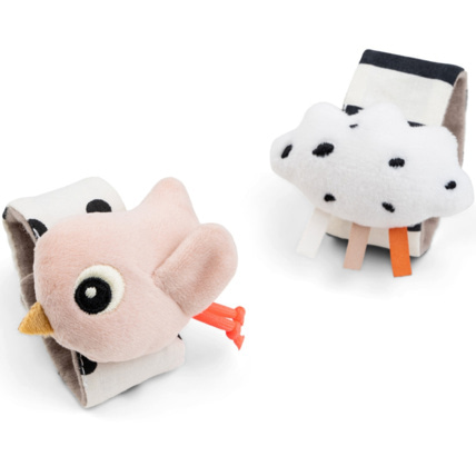 Avis Bracelet hochet lot de 2 Happy clouds DONE BY DEER 2