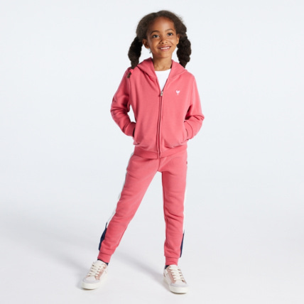 Avis Sweat-shirt uni à capuche rose fille OKAIDI 1