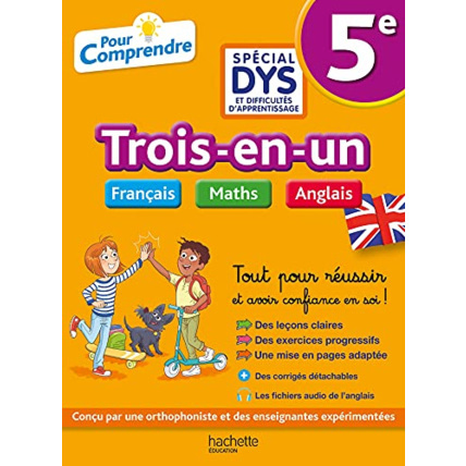 Avis 5e Spécial DYS (dyslexie) et difficultés d'apprentissage : Français - Maths - Anglais Hachette Éducation 1