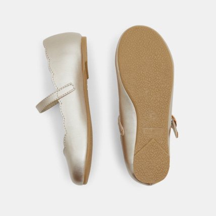 Avis Ballerines métallisées à bride blanches fille OKAIDI 4